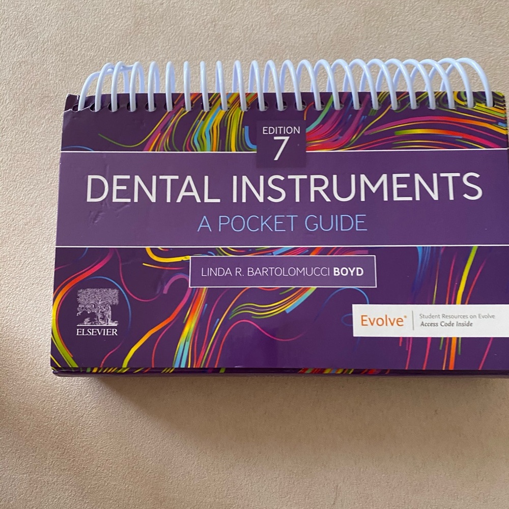 Dental instruments flip book, pocket guide.